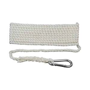 Seachoice Braided Utility Line Boat Rope, 1/8 in. X 100 Ft., White