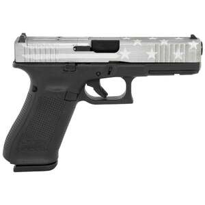 Glock G17 Gen5 MOS 9mm Luger 4.49in Black / Gray Battle Worn Flag Cerakote Pistol - 17+1 Rounds