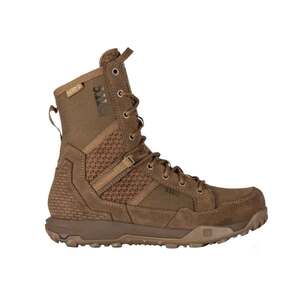 5.11 Men's A/T 8in Waterproof Non-Zip Tactical Boots - Dark Coyote - Size 8.5