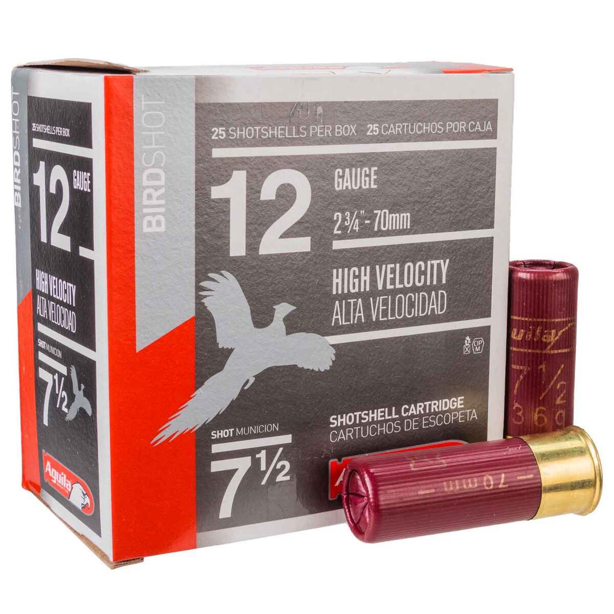 Aguila Bird Shot 12 Gauge 2-3/4in #7.5 1-1/4oz Upland Shotshells - 25  Rounds