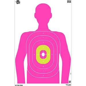 Allen EZ Aim Fun In The Pink Silhouette Paper Shooting Targets - 3 Pack