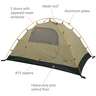 ALPS Mountaineering Taurus 4-Person Outfitter Camping Tent - Tan/Green - Tan/Green