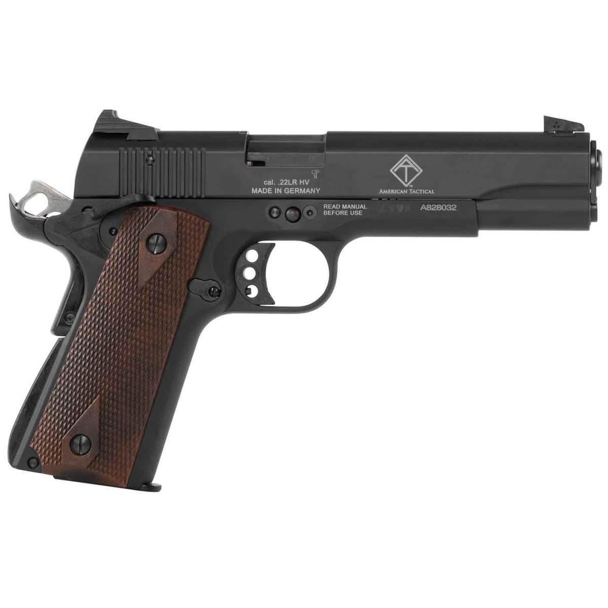 American Tactical Gsg 1911 22 Long Rifle 5in Blackwalnut Pistol 101 Rounds Sportsmans 0859