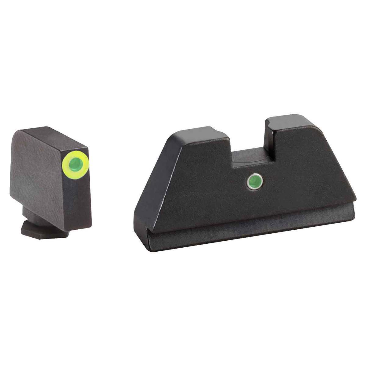 AmeriGlo Suppressor/Optic Height XL Glock Sight Set - Lime Green/Green ...