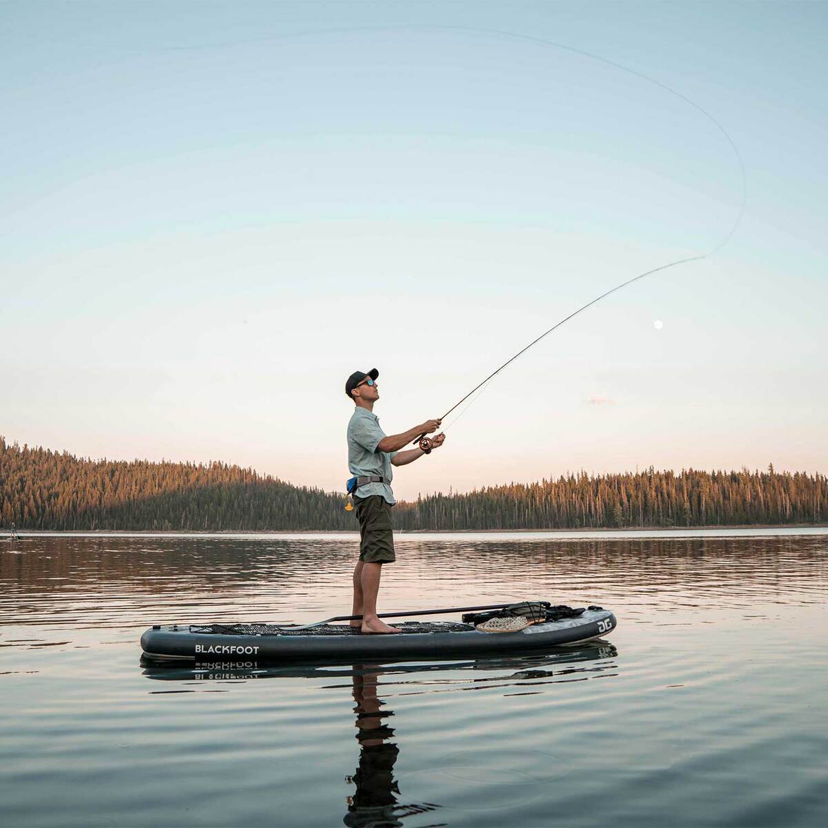 Aquaglide Blackfoot Angler Inflatable Stand Up Paddleboard - 11ft Grey ...