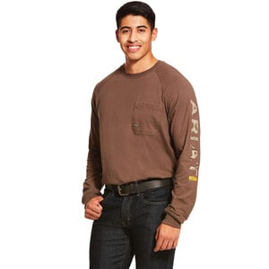 Ariat Men's Cotton Strong Graphic Long Sleeve Shirt - Moss - XL