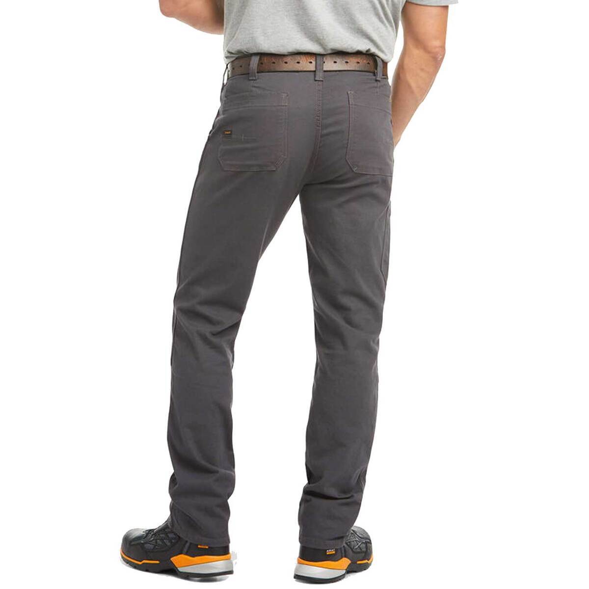 Ariat Men's Rebar M4 DuraStretch Straight Leg Pants - Rebar Grey ...