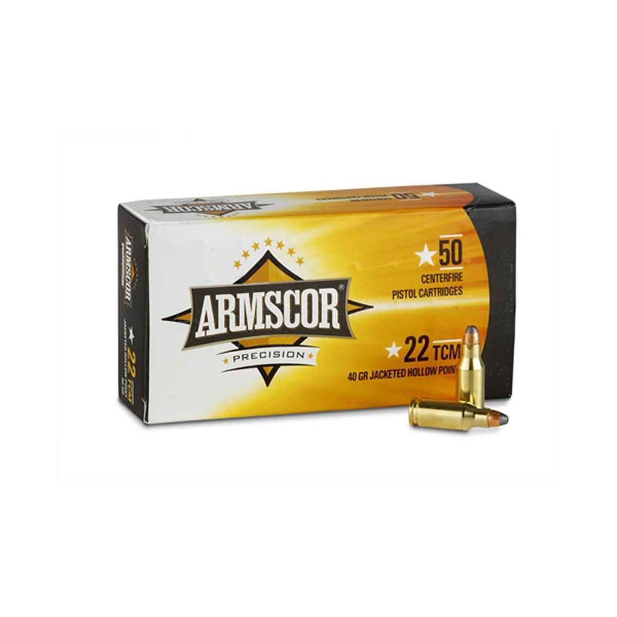 Armscor 22 Tcm 40gr Jhp Handgun Ammo 50 Rounds Sportsmans Warehouse 1715