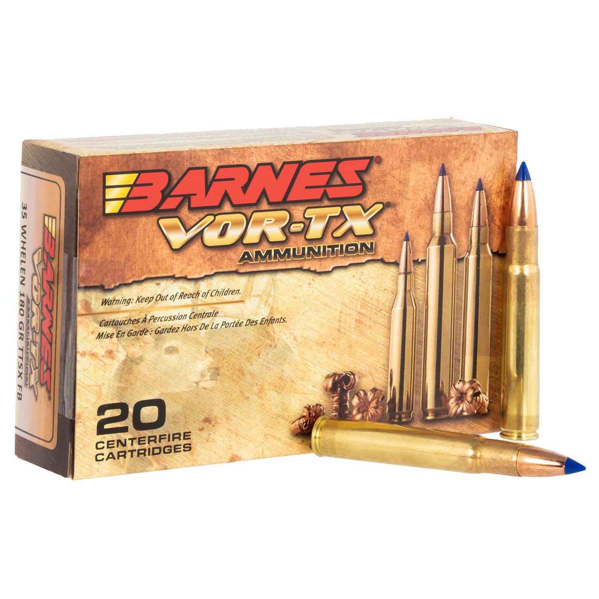 Barnes Vor Tx 35 Whelen 180gr Tsx Fb Rifle Ammo 20 Rounds Sportsmans Warehouse