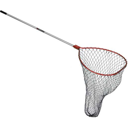 Beckman Fixed Handle/Coated Nylon Landing Net - Red/Silver, 32in W x 44in L