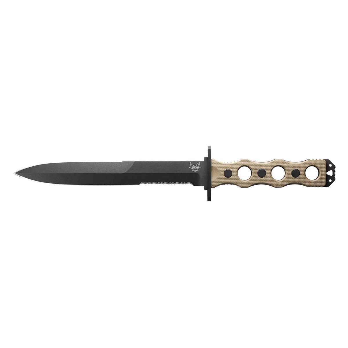 BnB Knives Utility Hunter 4 inch Fixed Blade Knife - Brown