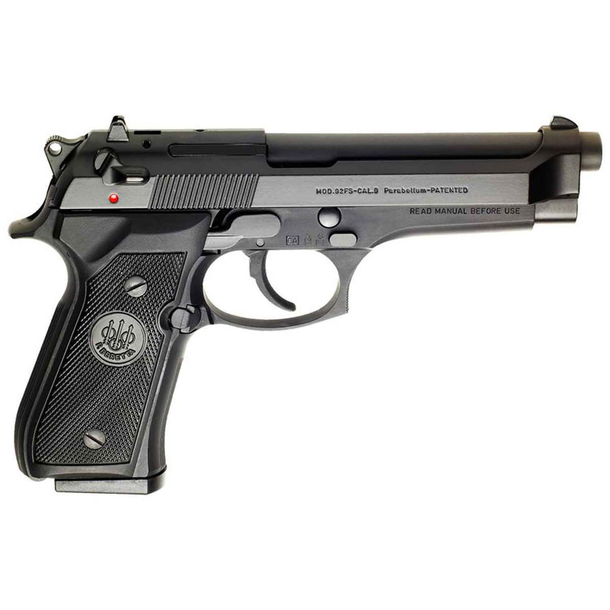 Beretta Model 92fs 9mm Luger 4 9in Matte Black Bruniton Pistol 15 1 Rounds Sportsman S Warehouse