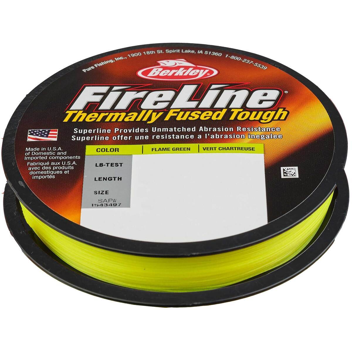 Berkley FireLine Flame Green Fishing Line 125 Yards - 8 lb