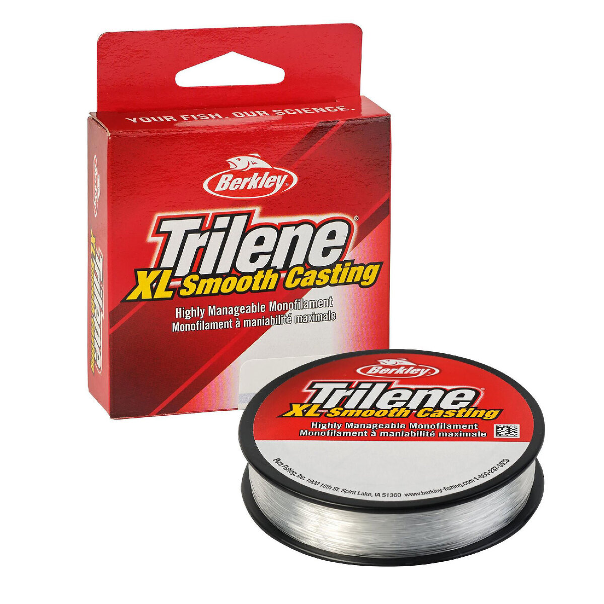 Berkley Trilene XL Monofilament Fishing Line 6lb, LowVis Green