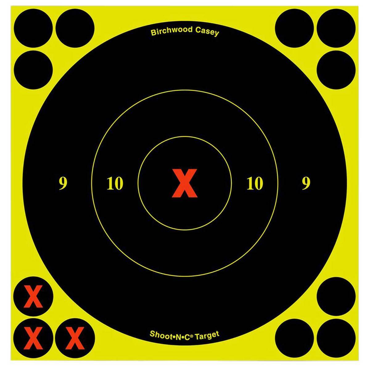 50-Pack Bullseye Large Paper Shooting Range Targets for Pistol