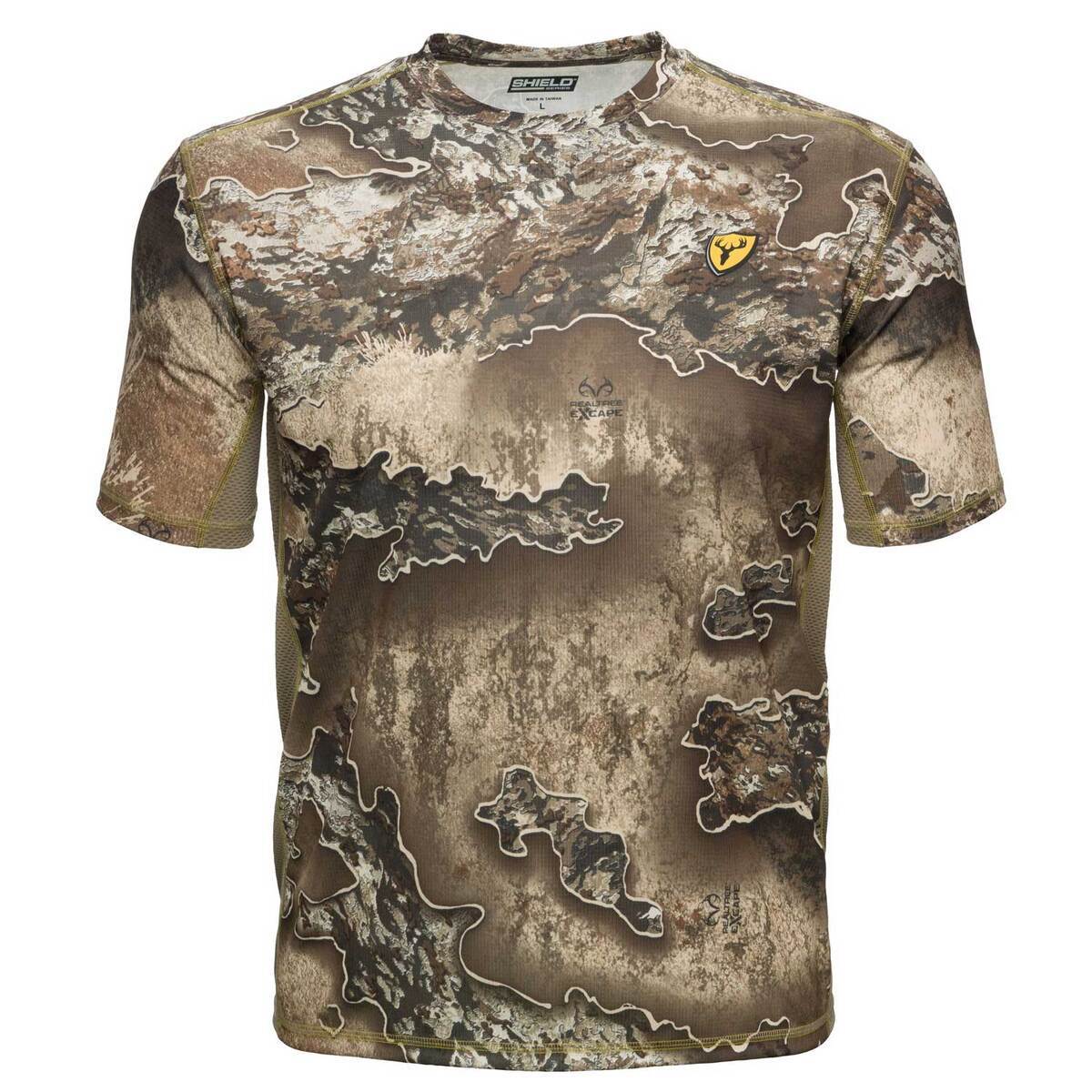 Blocker Outdoors Men's Real Tree Excape Agnatec Short Sleeve Hunting Shirt  - S - Real Tree Excape