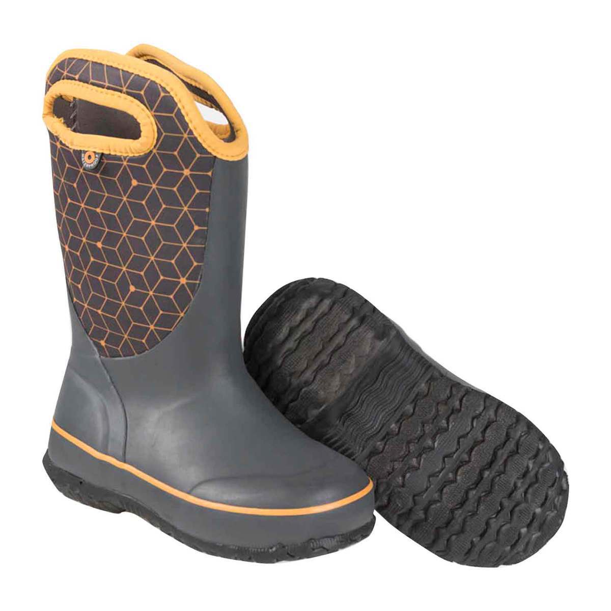 Bogs Youth Slushie Waterproof Rain Boots - Dark Gray - Size 3 - Dark ...
