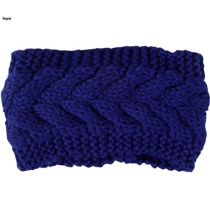 Britt's Knits Women's Head Warmers - Royal One size fits most ...