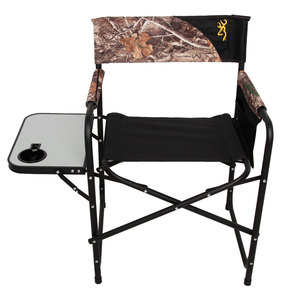 Browning Bearfield Directors Chair Black Realtree Edge Black