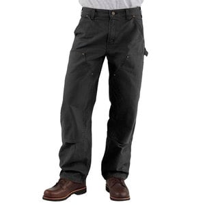 Carhartt Men's Double Front Work Pants - Black - 44X30