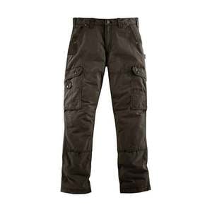 Carhartt Men's Double Front Cargo Work Pants - Dark Coffee - 40X30