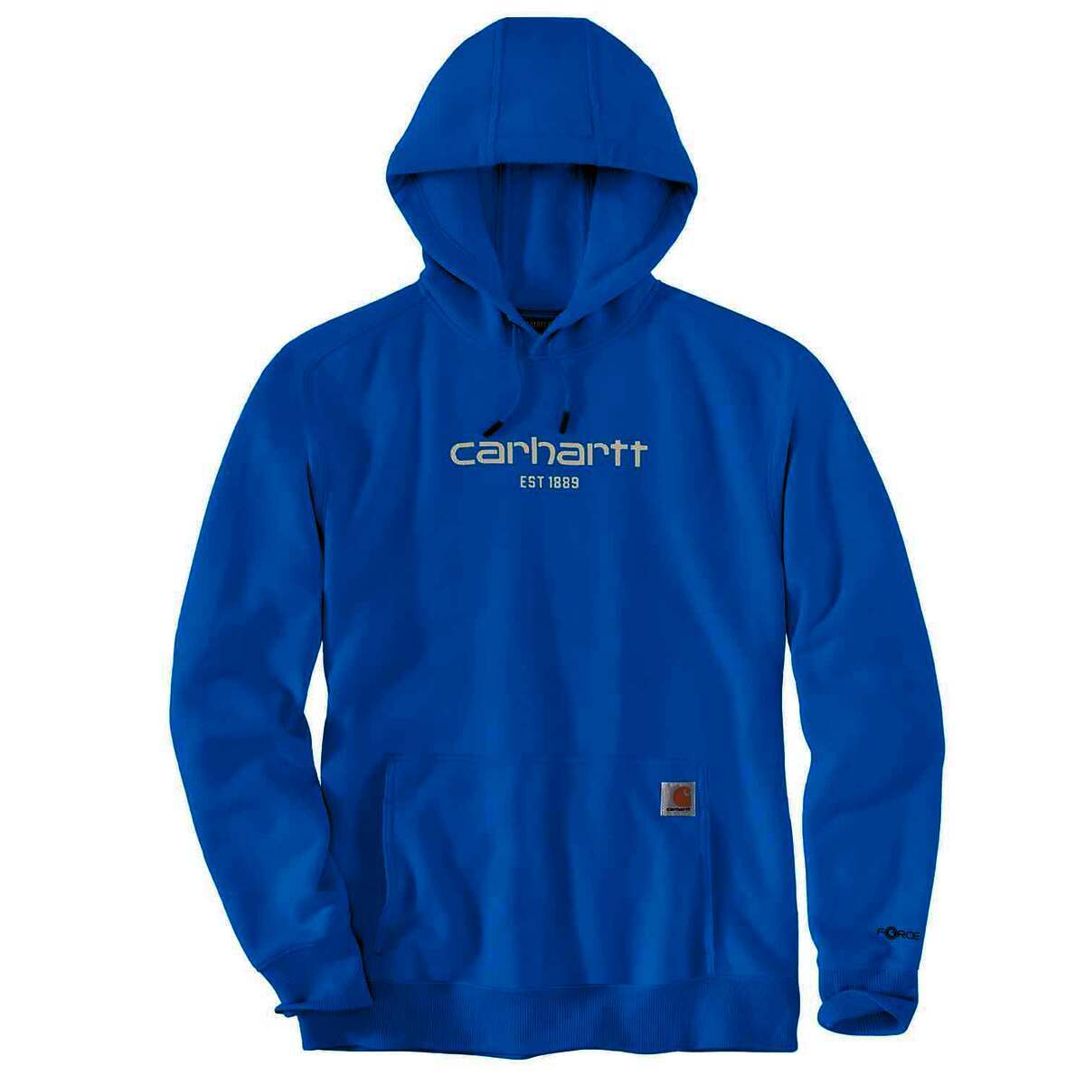 Carhartt Men's Force Relaxed Fit Lightweight Logo Work Hoodie - Azure ...