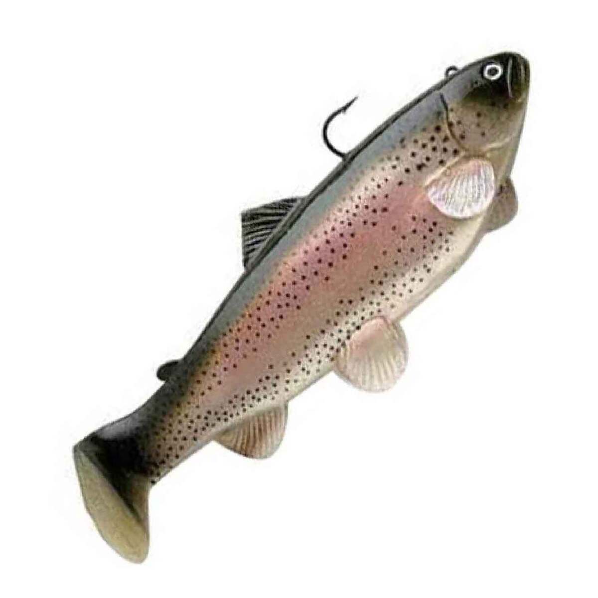 Castaic Boot Tail Freshwater Fishing Swim Bait, Rainbow Trout, 4