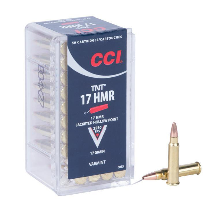 CCI TNT 17 HMR 17gr JHP Rimfire Ammo 50 Rounds Item 