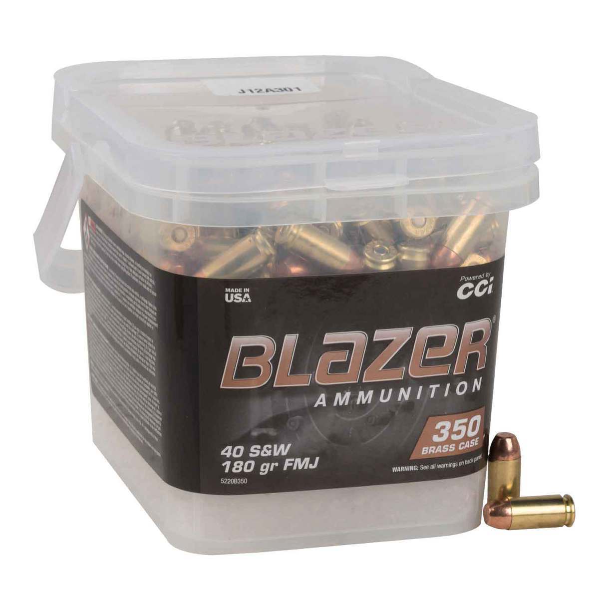 Cci Blazer Brass 40 Sandw 180gr Fmj Handgun Ammo 350 Rounds Sportsmans Warehouse 