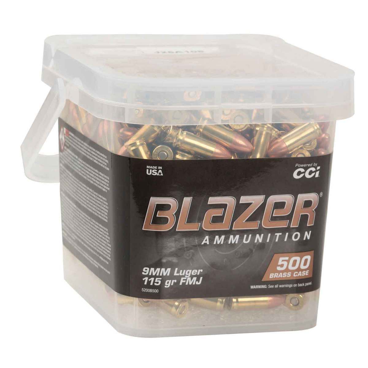 Blazer Brass 9mm Luger 115 Grain Handgun Ammo