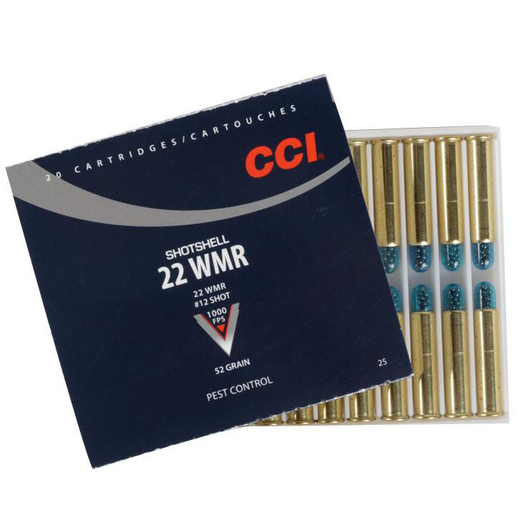 Cci Shotshell 22 Wmr 22 Mag 52gr 12 Shot Rimfire Ammo 20 Rounds