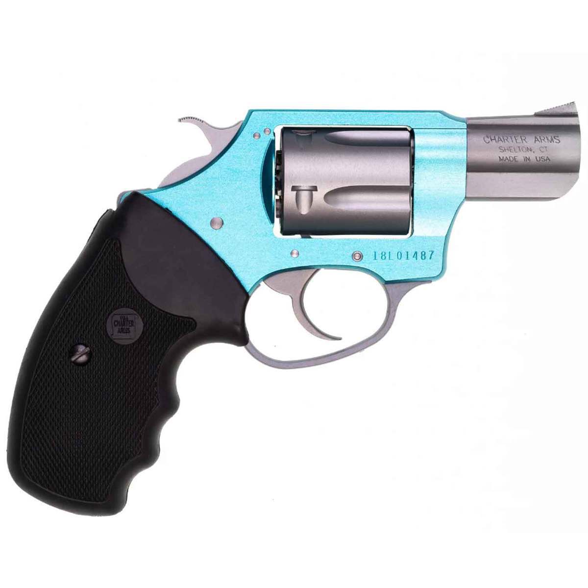 Charter Arms Undercover Lite 38 Special 2in Blue/Stainless Revolver - 5  Rounds - California Compliant