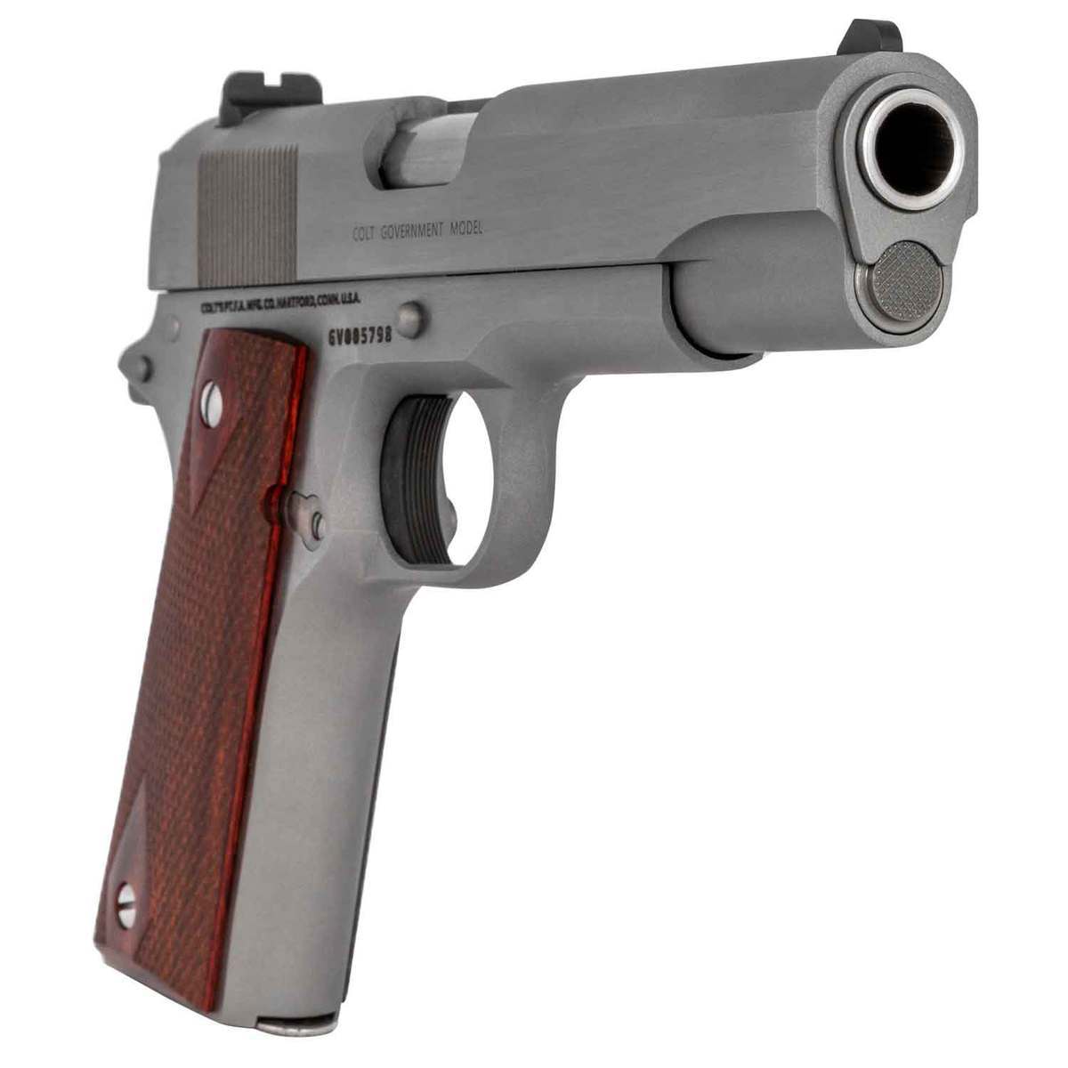 Colt 1911 Government 45 Auto Acp 5in Stainless Pistol 71 Rounds Sportsmans Warehouse 6749