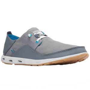 Columbia Men's PFG Bahama Vent Loco Relaxed III Boat Shoes - Graphite/Blue Chill - Size 9.5