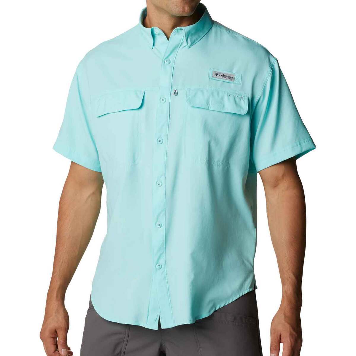 Columbia Men's PFG Skiff Guide Woven Short Sleeve Fishing Shirt ...