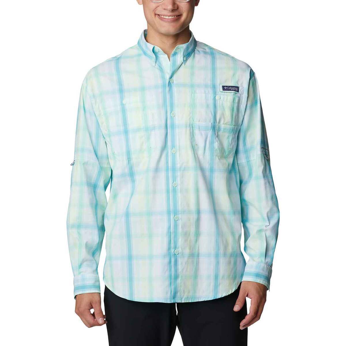 Columbia White Tamiami Fishing Shirt