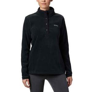 Columbia Women's Benton Springs Half Snap Fleece Jacket - Black - XL
