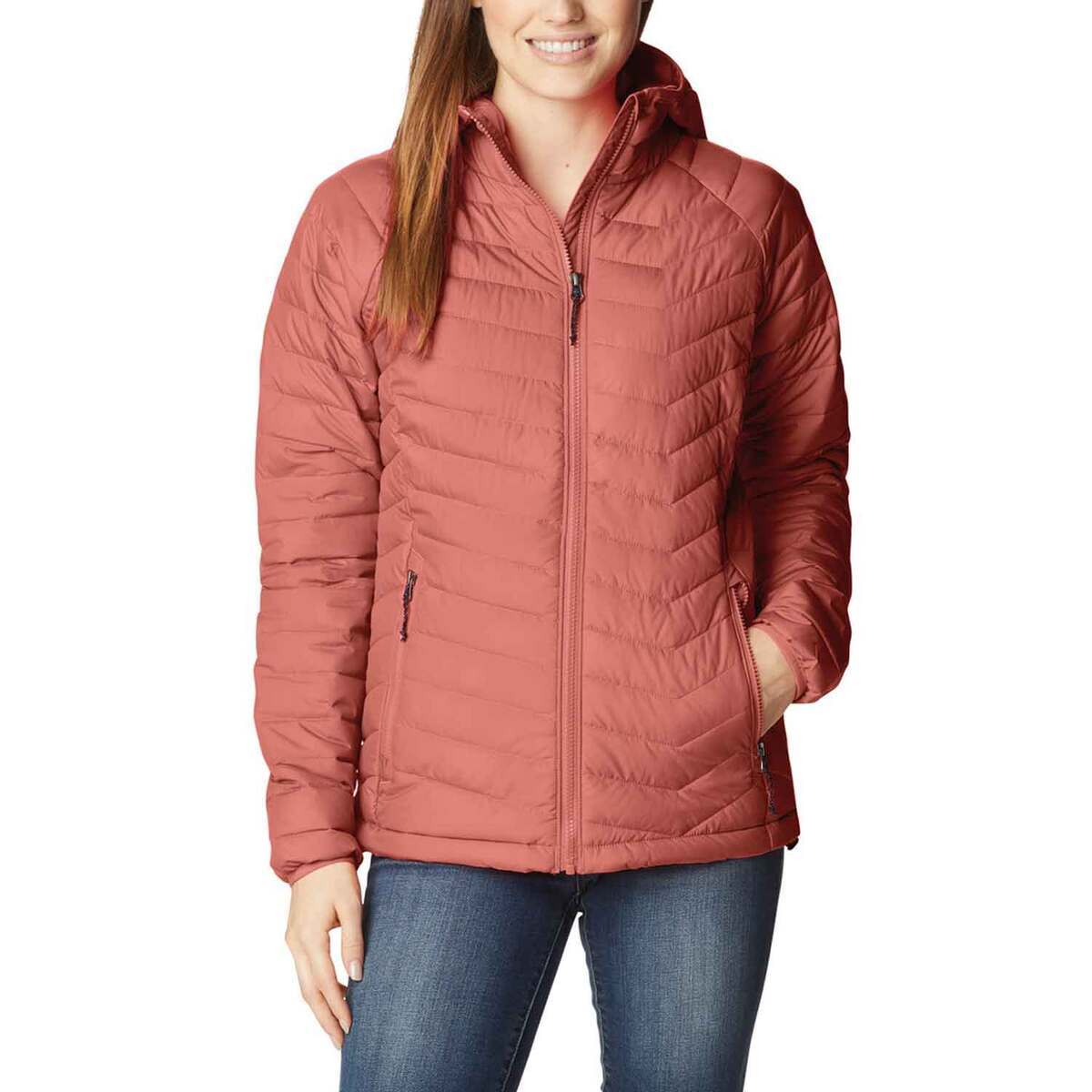 Columbia Women's Powder Lite Insulated Jacket - Dark Coral - XL - Dark ...