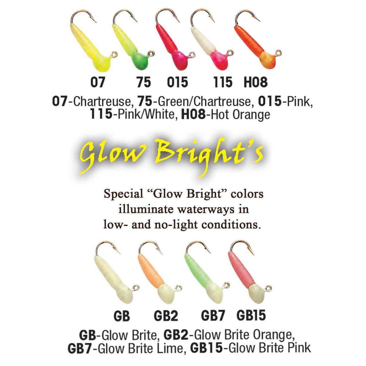 1 Mini Beaver Tail GLOW Multi-pack Ice Fishing Trout Crappie Perch