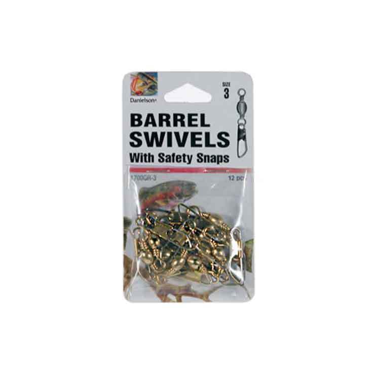 Danielson Barrel Swivels with Safety Snap