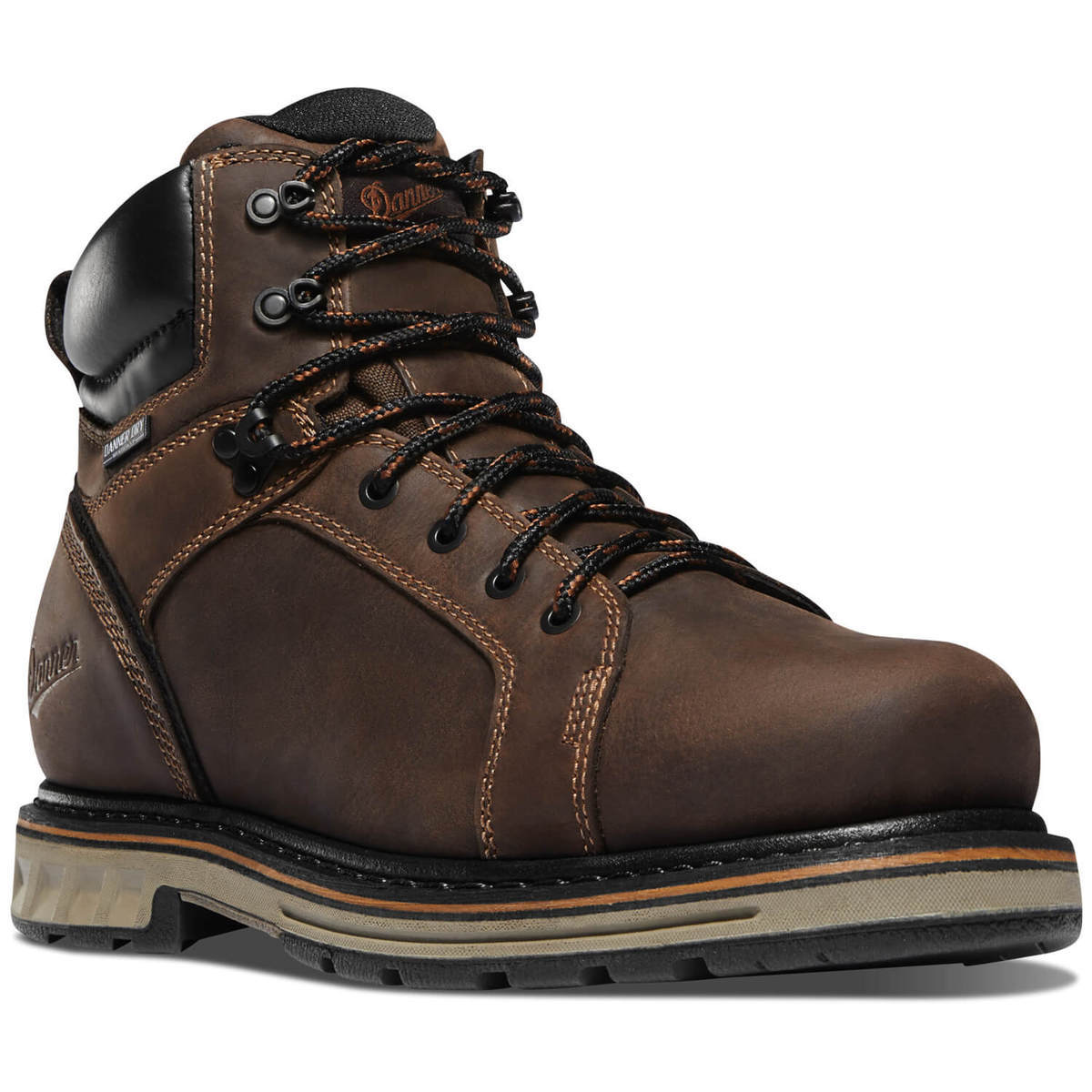 Danner Men's Steel Yard Waterproof Steel Toe Work Boots - Brown - Size ...