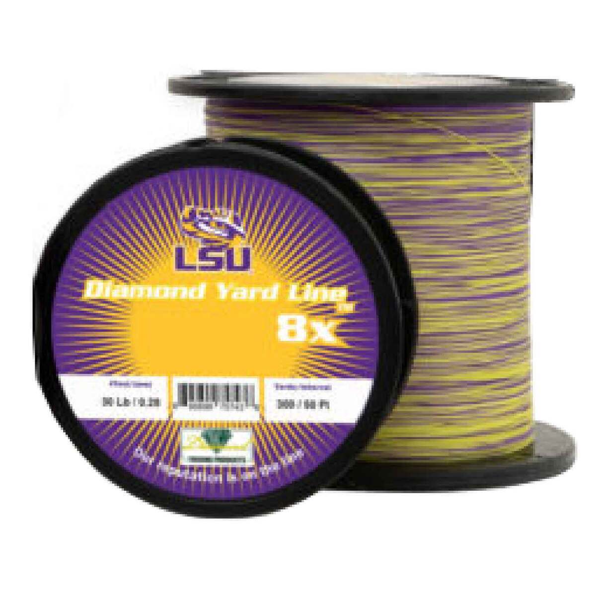 Diamond Yard Line Collegiate 8X Solid Braided Line - 300 yd. - 50 lb. -  BAMA - Red/White - Melton Tackle