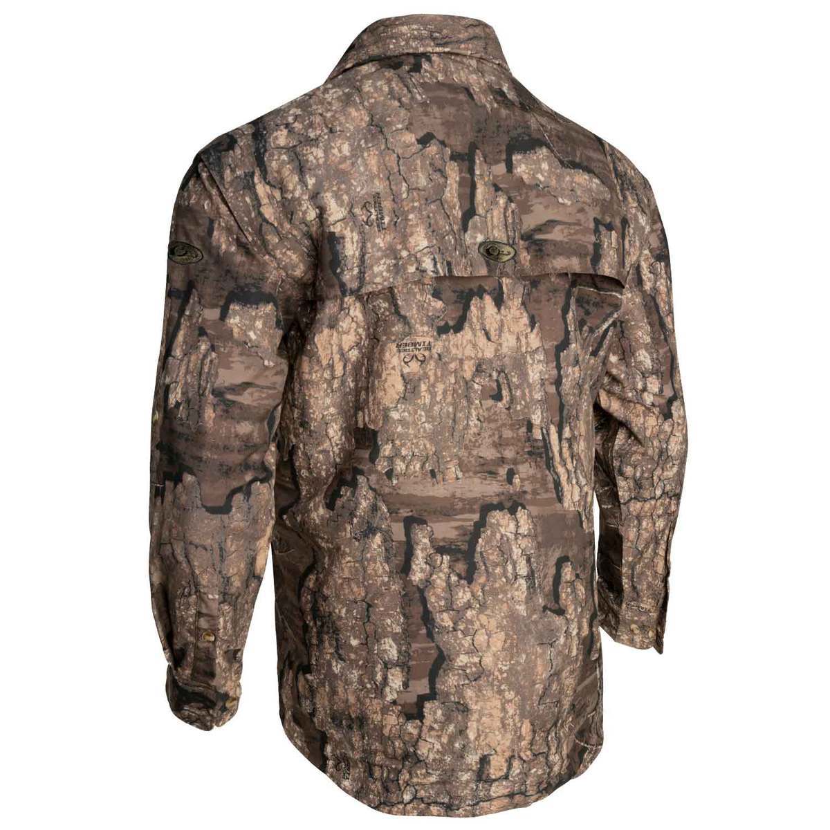 Drake Men's Realtree Timber Camo Wingshooter's Long Sleeve Shirt - XL ...