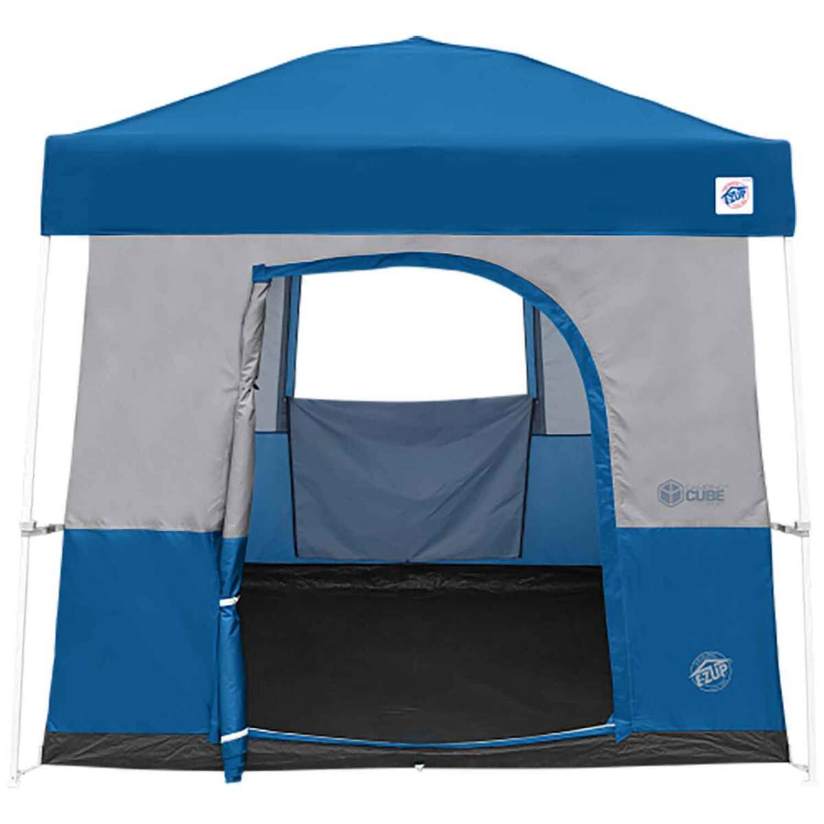 EZ UP 10x10 Sierra Shelter and Camping Cube Sport Bundle Blue