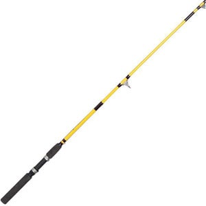 Eagle Claw Pack-It Spin cast Telescopic Fishing Rod - Yellow, 5.6 ft