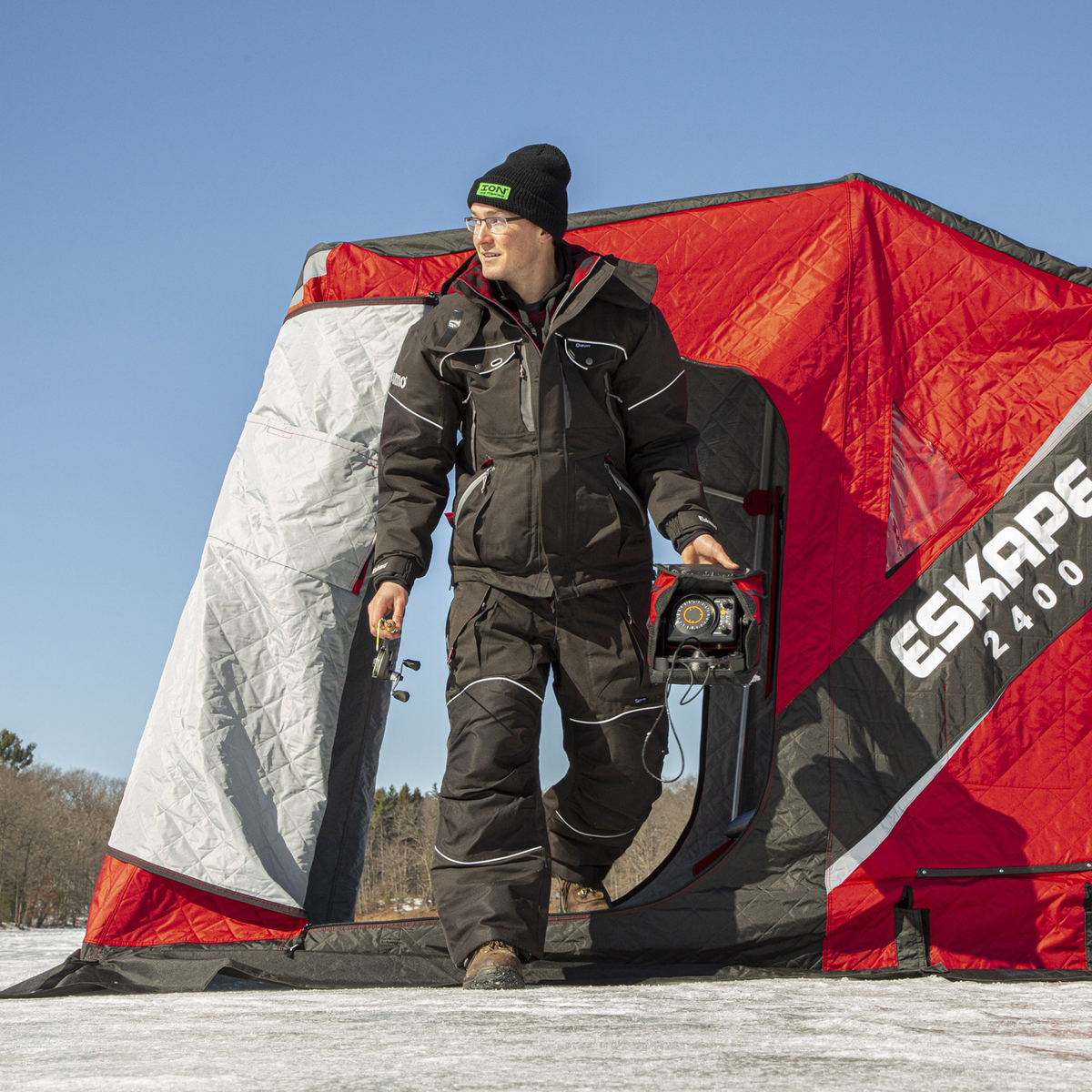 Eskimo Eskape 2400 Flip Ice Fishing Shelter | Sportsman's Warehouse