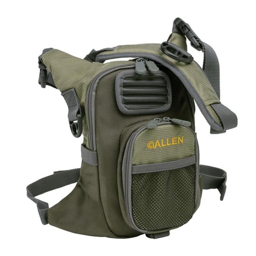  Allen Company, Big Horn Fishing Chest Vest with MOLLE Web Gear  Lash, with Hydration Storage Pocket, Fishing Outdoor Gear, Olive, Medium  (6346) : Sports & Outdoors