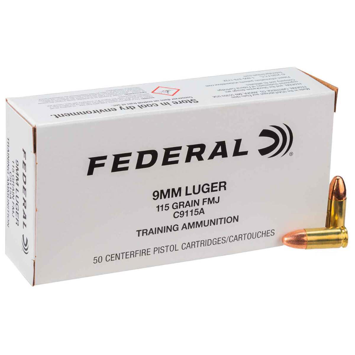 Federal Train and Protect 9mm Luger 115gr JHP Centerfire Handgun