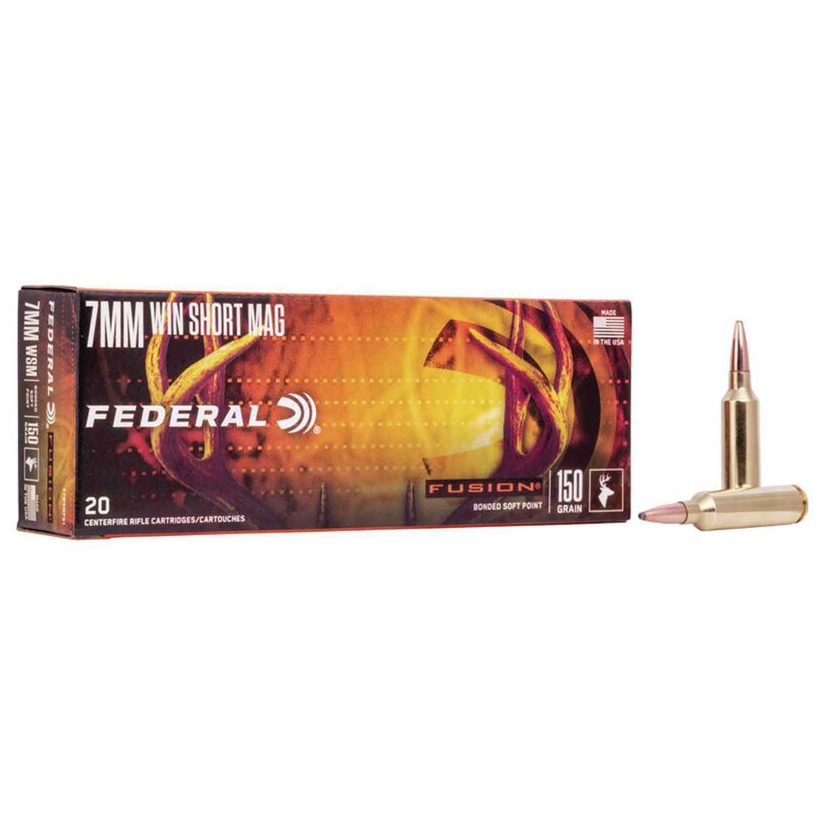 Federal Fusion 7mm Wsm Winchester Short Magnum 150gr Sp Rifle Ammo