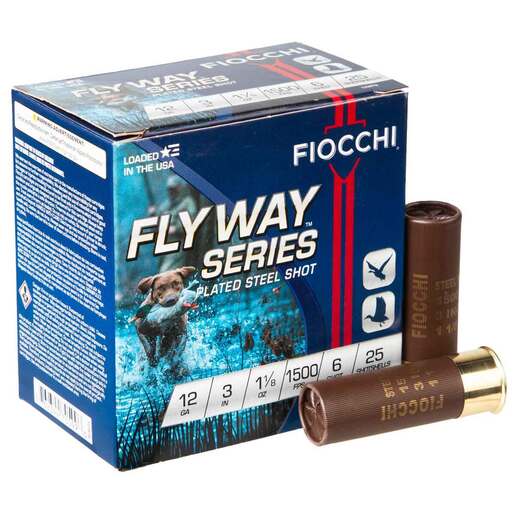 Fiocchi Speed Steel 12 Gauge Shotshell 250 Rounds 3 #6 Steel Shot